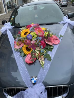 fleurs voiture pontoise